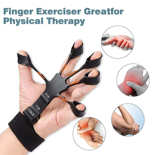 Silicone Grip Device Stretcher Finger Gripper Strength Trainer Strengthen Rehabilitation Training